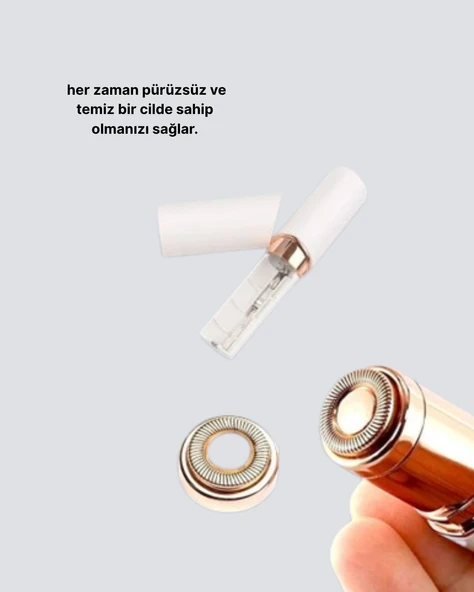 Taşınabilir Yüz ve Kaş Epilatörü – Acısız Tüy Temizleme - Resim 3