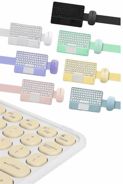 Profesyonel Wifi Q Klavye Bluetooth Klavye Touchpad 10.8 Inç - Resim 2