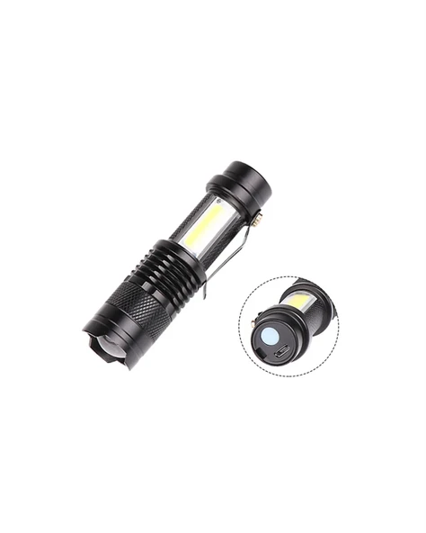 Taşınabilir Şarjlı LED Fener - 4 Modlu, 2000LM, Ayarlanabilir Odak - Resim 2