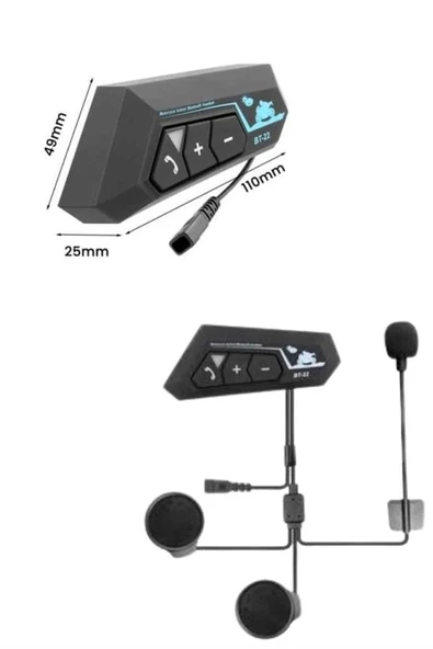 Yeni Nesil Dinleme Ve Konuşma Özellikli Intercom Kask Kulaklığı 5.0 Bluetooth - Resim 3