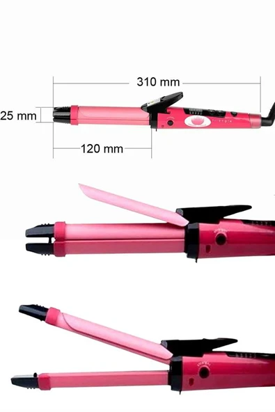 Saç Şekillendirici Düzleştirici ve Maşa Özellikli Şekillendirici Seramik Kaplama - Resim 2