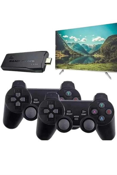 Retro Game Stick Çift Kol Kablosuz Atari Oyun Konsolu 2.4g Uyumlu - Resim 3