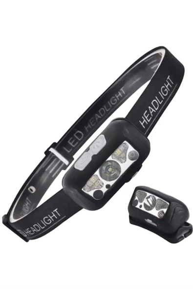 Sensörlü Şarjlı Type-c Şarj Işıklı Kafa Lambası Kamp Lambası - Resim 2