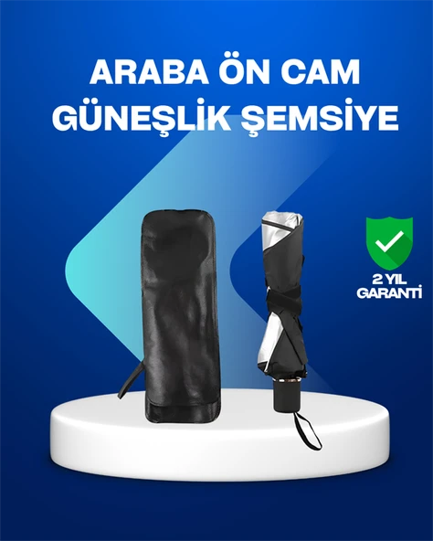 Yüksek Kaliteli Cam Elyaf İskeletli Araba Şemsiyesi – Tüm Araçlara Uygun ürün görseli 1
