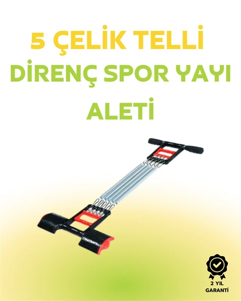 Paslanmaz Çelik Yaylı Çoklu Dirençli Kol ve Gövde Egzersiz Aleti ürün görseli 1