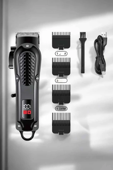 Sıfır Tıraş Makinesi Dijital Göstergeli Paslanmaz Çelik Bıçaklı Taşınabilir - Resim 2