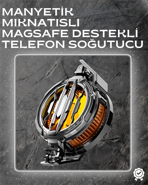 LED Işıklı Telefon Soğutucu | Ultra Sessiz Fan | Mıknatıslı ve Aparatlı Bağlantı ürün görseli 1