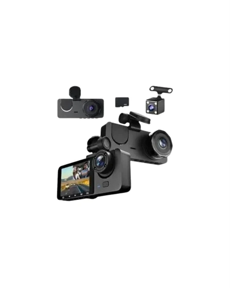 170° Geniş Açı Ön-Arka-İç Kamera Seti – Tam Kapsamlı Araç Güvenliği - Resim 3