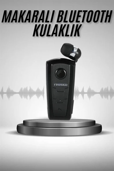 Makaralı Bluetooth Kulakiçi Yaka Kulaklığı Kablosuz Kulaklık - Resim 2