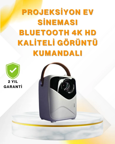 Ultra HD Çözünürlüklü Taşınabilir Projektör – 1920x1080 Piksel Görüntü Kalitesi ürün görseli 1