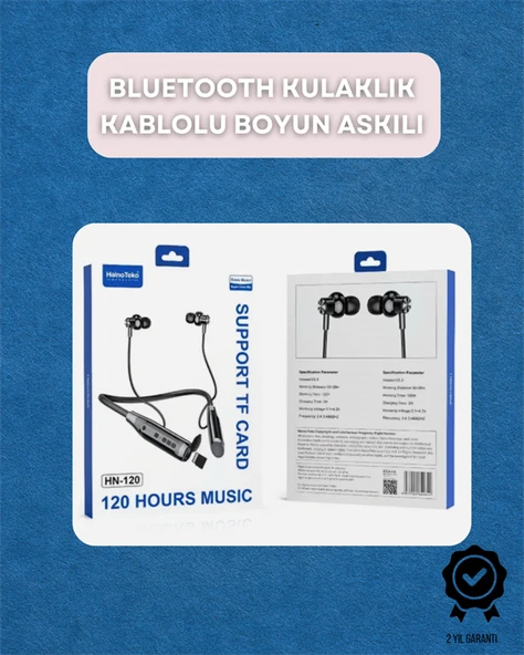 Bluetooth 5.0 Kablosuz Kulaklık – Uzun Pil Ömrü ve Ergonomik Tasarım - Resim 2