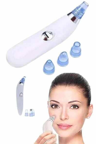 Yeni Nesil Vakumlu Pilli Siyah Nokta ve Yüz Temizleme Cihazı 4 Başlıklı - Resim 2