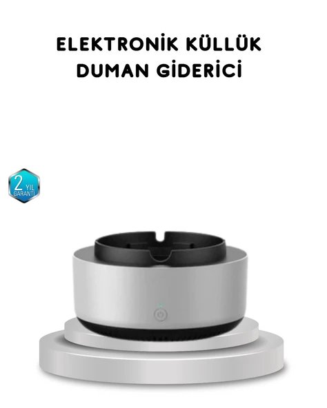 Sigara Dumanı ve Koku Giderici Hava Temizleyici Küllük – 2 Katmanlı Filtreli, USB Şarjlı ürün görseli 1