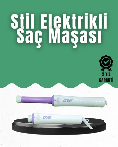 GW Taşınabilir Saç Maşası – 360° Döner Kablo, Negatif İyonlu Seramik Teknoloji ürün görseli 1
