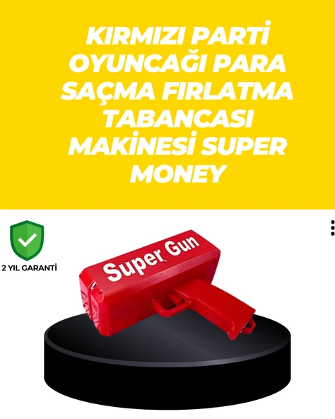 Elektrikli Parti Oyuncağı – Para Atan Tabanca ürün görseli 1