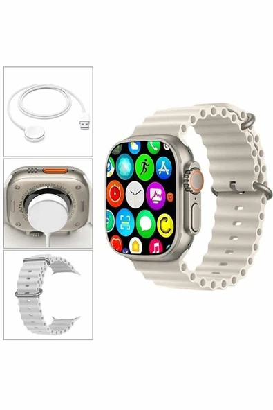 Akıllı Saat Bleutooth Bağlantılı Akıllı Saat Amoled Ekran 49 MM - Resim 2