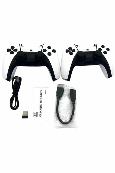 2.4 GHZ Oyun Konsolu Çift Konsol 4K Ultra Hd Game Stick - Resim 3