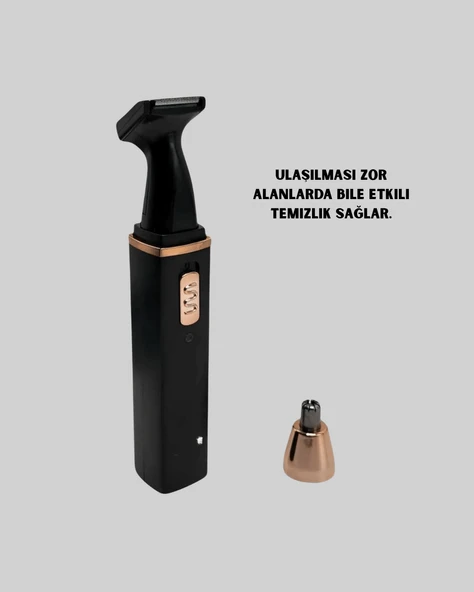 USB şarjlı, yıkanabilir başlıklı kişisel bakım cihazı-Tıraş Makinesi - Resim 2