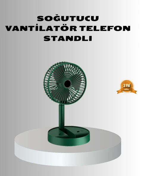 Şarjlı Katlanabilir Mini Fan – 3 Kademe Hız Ayarı, Taşınabilir Tasarım ürün görseli 1