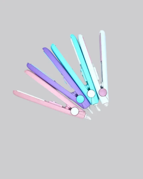 Taşınabilir Seramik Kaplama Mini Saç Düzleştirici – Seyahat ve Günlük Kullanım İçin İdeal - Resim 4