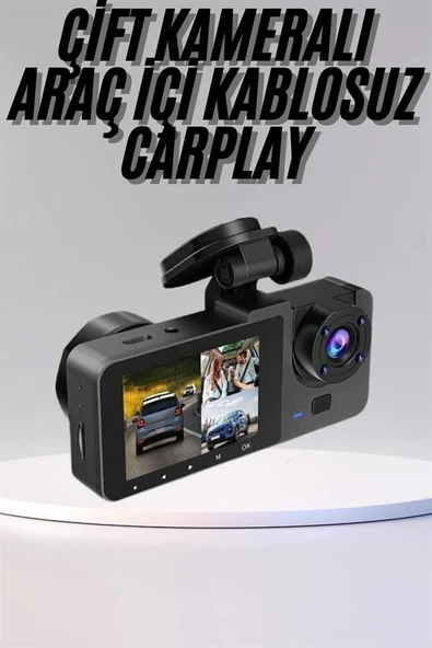 DVR Araç İçi Kamera Hareket Algılayabilen 1080P CarPlay Video Kaydedici - Resim 2