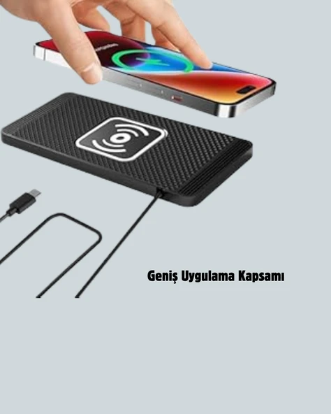 Kablosuz Manyetik Araç Şarj Pedi – Hızlı, Güvenli, Isınma Korumalı Tasarım ürün görseli 1