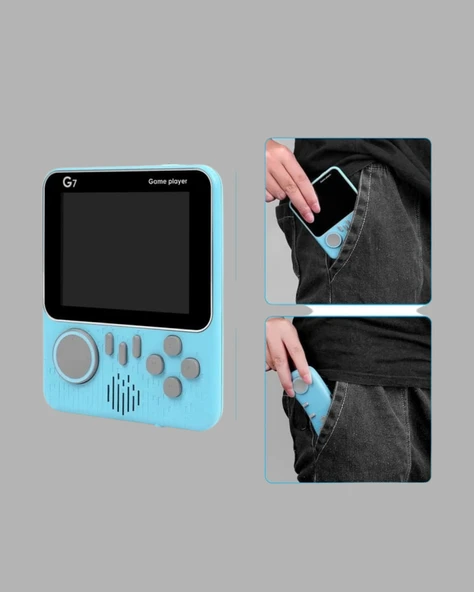 Retro Oyun Konsolu – 3.5 İnç Ekran, 666 Klasik Oyun, TV Bağlantılı ürün görseli 1