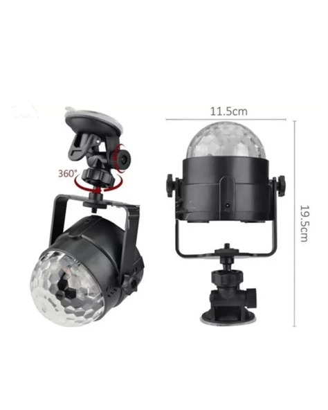 Taşınabilir ve Dayanıklı Plastik Kristal LED Disko Işığı - Resim 3