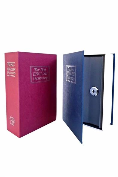 Kitap Görünümlü Gizli Kasa Büyük Boy Anahtarlı Kilitli Para Kasası ürün görseli 1