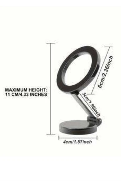 Araç Içi Telefon Tutucu İOS Uyumlu Magsafe Manyetik Mıknatıslı - Resim 3