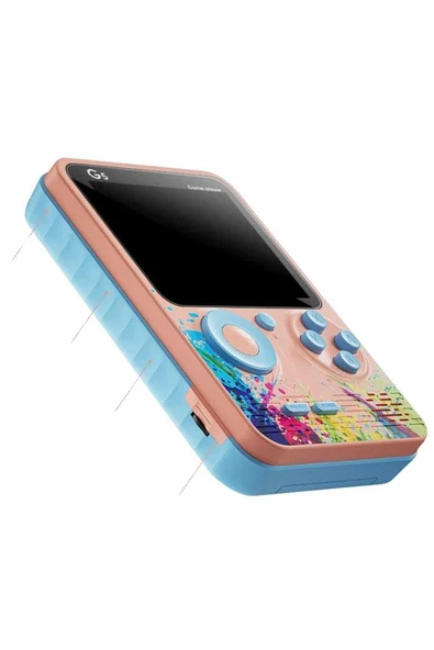 3 İnç Ekran 500 Oyunlu Game Box Mini Taşınabilir Oyun Konsolu - Resim 4