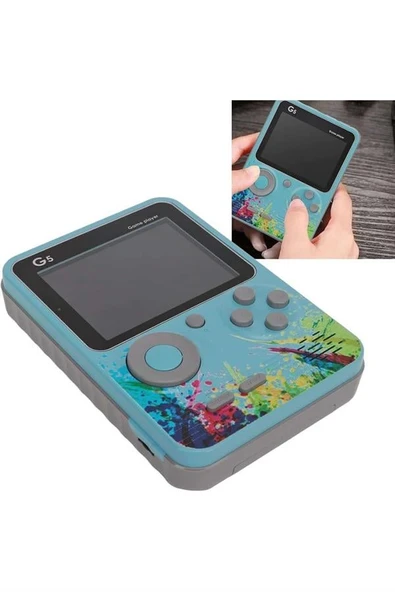 3 İnç Ekran 500 Oyunlu Game Box Mini Taşınabilir Oyun Konsolu - Resim 3