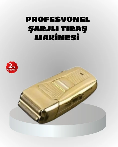 Profesyonel Erkek Tıraş Makinesi Islak Kuru Kullanım ve Şarjlı Sistem ürün görseli 1