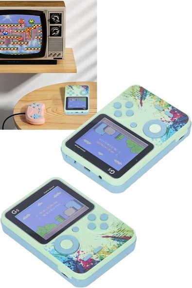 Game Box Oyun Konsolu 500 Retro Oyunlu Mini Taşınabilir 3 İnç - Resim 2