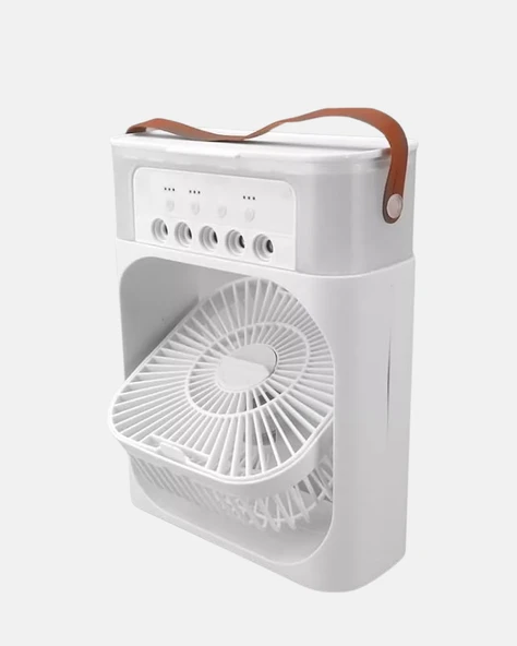 USB Bağlantılı Taşınabilir Mini Klima Fan 500ML Su Hazneli ve Sessiz Çalışma - Resim 2