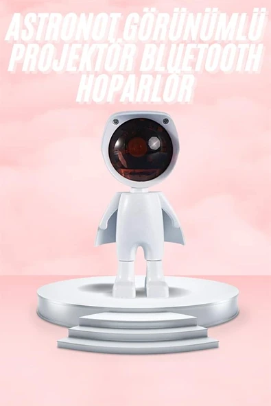 Gün Batımı Lambası Işık Arka Plan Projektör Sevimli Astronot Enerji Tasarruflu - Resim 2