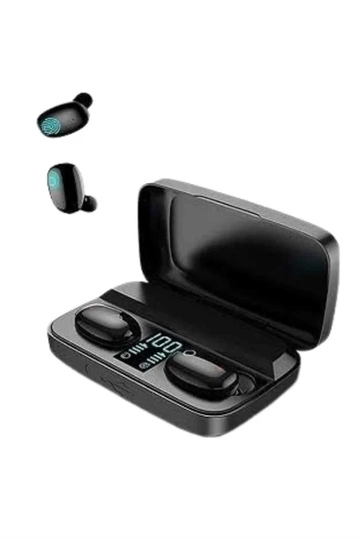 Kablosuz Bluetooth Kulaklık Android ve İOS Uyumlu Led Göstergeli Powerbankli ürün görseli 1