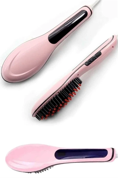 Saç Düzleştirici Tarak Dijital Göstergeli Seramik Kaplama Sıkı Dişli - Resim 2