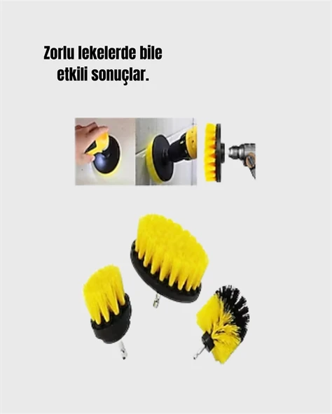 Banyo, Mutfak, Jant ve Fayans Temizliği İçin Uygun Matkap Başlığı - Resim 2