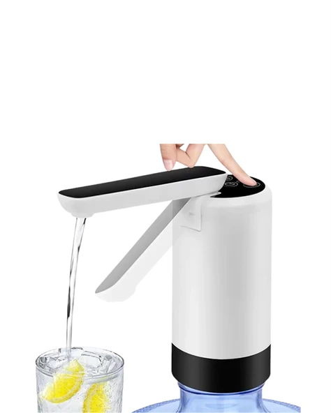 Şarjlı Su Pompası 8000mAh | Cam Damacana Uyumlu | Tek Tuşla Kontrol | USB Şarjlı Otomatik Dolum ürün görseli 1