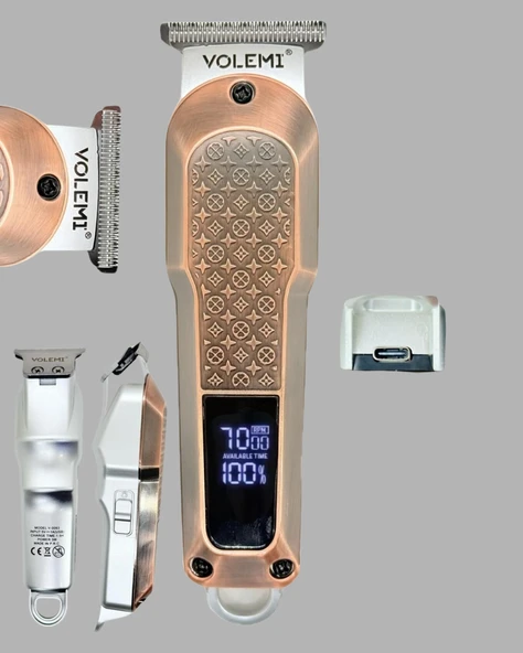 Profesyonel 7000RPM Saç Kesim Makinesi – Type-C Şarjlı, LCD Ekranlı, 4 Kademeli Ayar - Resim 5