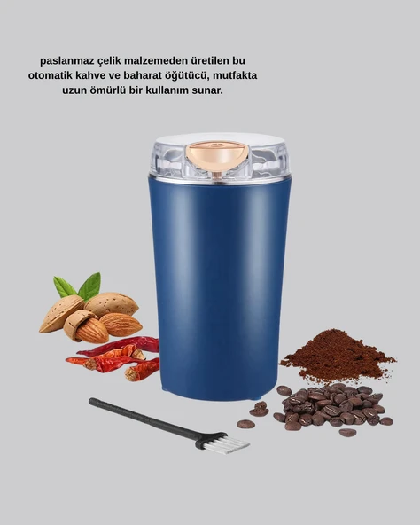 Otomatik Paslanmaz Çelik Kahve ve Baharat Öğütücü - Resim 4