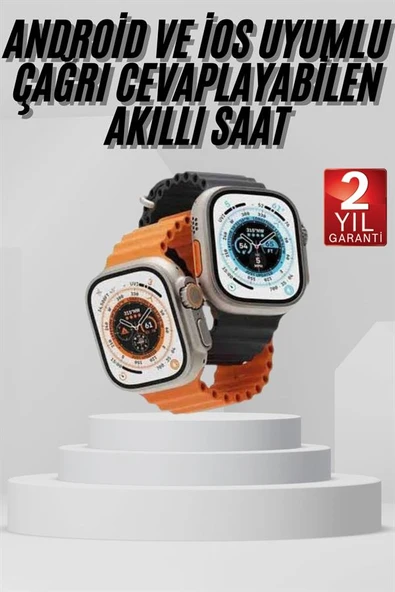 Akıllı Saat Amoled Ekran Bluetooth Bağlantılı Özel Tasarım Unısex - Resim 2