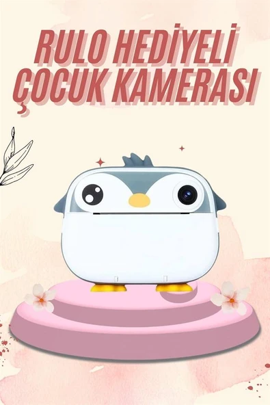 Dijital HD Video Kamera Çocuk Fotoğraf Makinesi  Anlık Termal Rulo - Resim 2