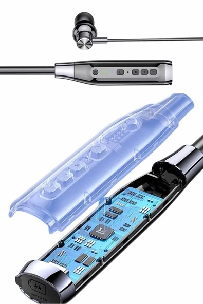 Boyun Bantlı SD Kart Girişli Yüksek Perfomanslı Bluetooth Kulaklık - Resim 3