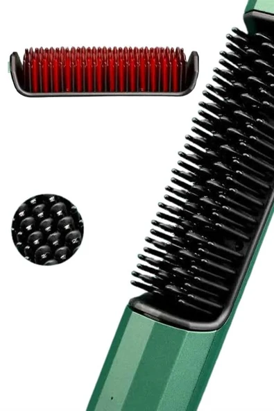 Üflemeli Saç Düzleştirici Fön Tarak Yüksek Isı Ayarlı İyon Özellikli ürün görseli 1