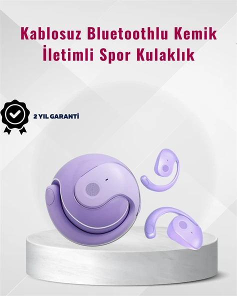 Bluetooth 5.3 Teknolojili Kablosuz Kemik İletimli Spor Kulaklık - Resim 2