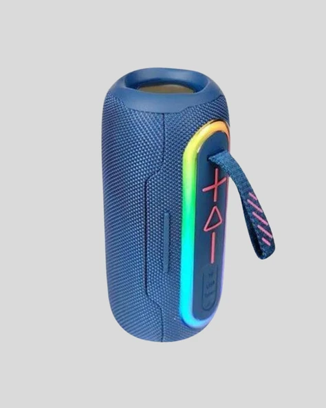 Mini Mavi Bluetooth Hoparlör Şık Görünüm ve Taşınabilir Güçlü Ses - Resim 3