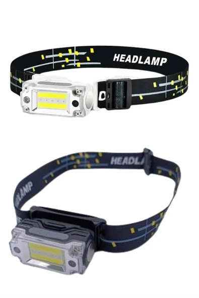 Sensörlü Kamp Lambası Ayarlanabilir Kafa Lambası Kafa Bantlı - Resim 3