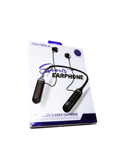 Polygold PG-100 Boyun Askılı Kablosuz Kulaklık – 200 Saat Bekleme Süresi, Stereo Ses, Mikrofonlu ürün görseli 1